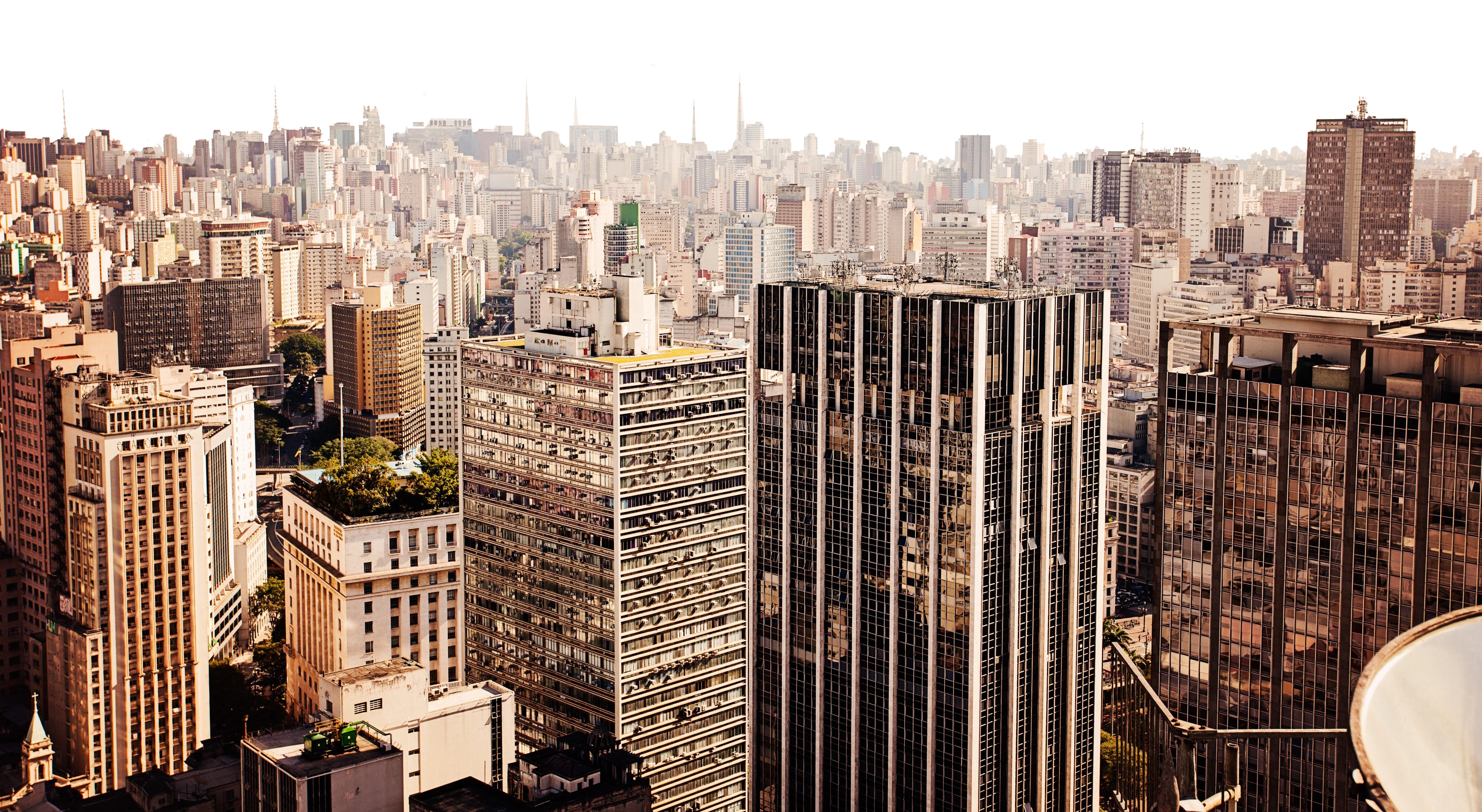 Vista de edifícios do centro de São Paulo